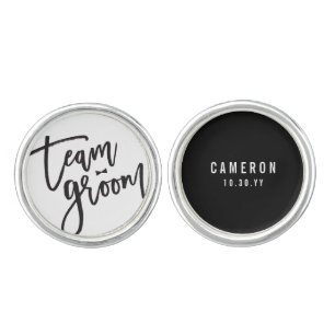 Team Groom Bow Tie Bachelor Party Wedding Cufflink