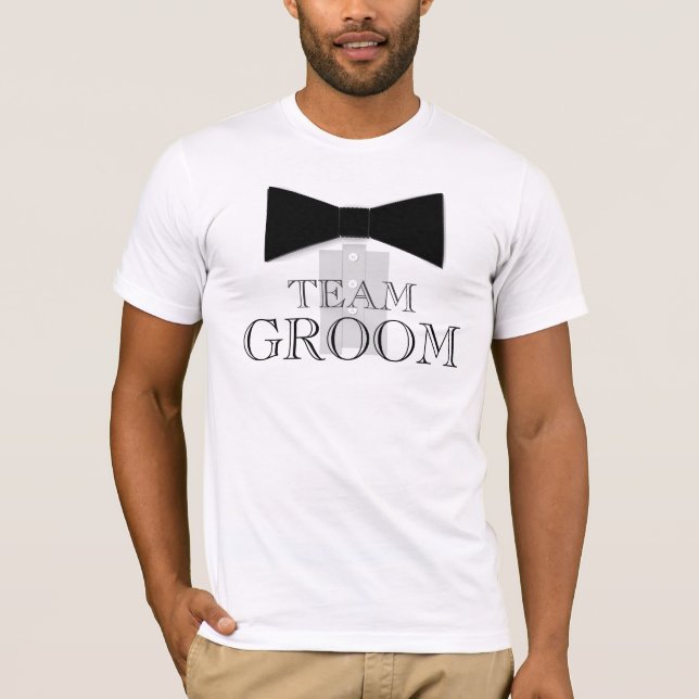 Team Groom Bow Tie Shirt (Front)