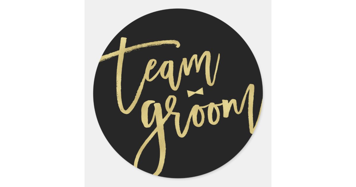 Picture Idea: Team Groom Bow Tie Trendy Bachelor Party Wedding Classic Round