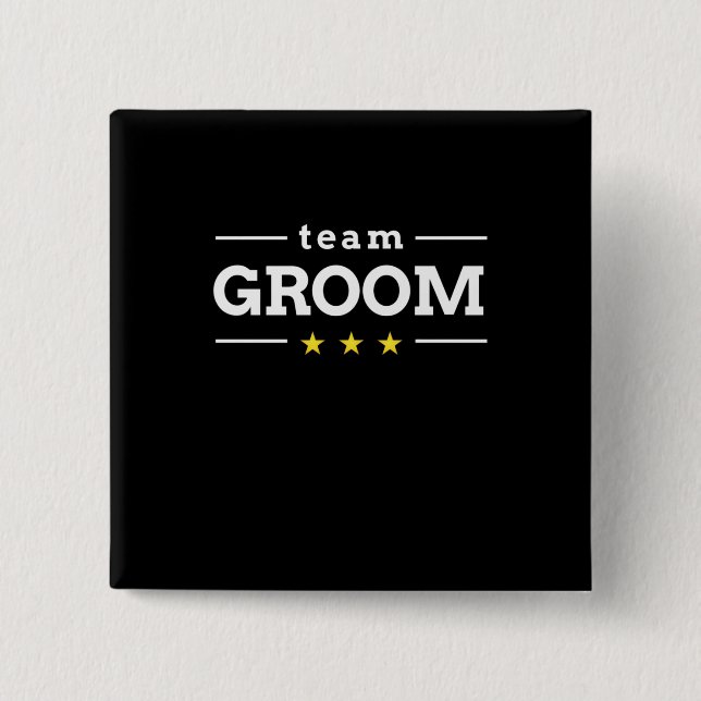 Team Groom Button (Front)