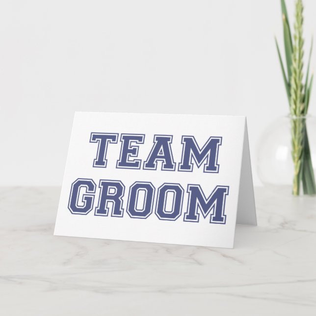 Team Groom Card (Front)