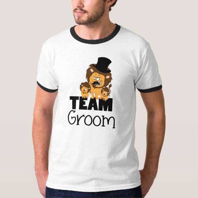Team groom cartoon T-Shirt (Front)