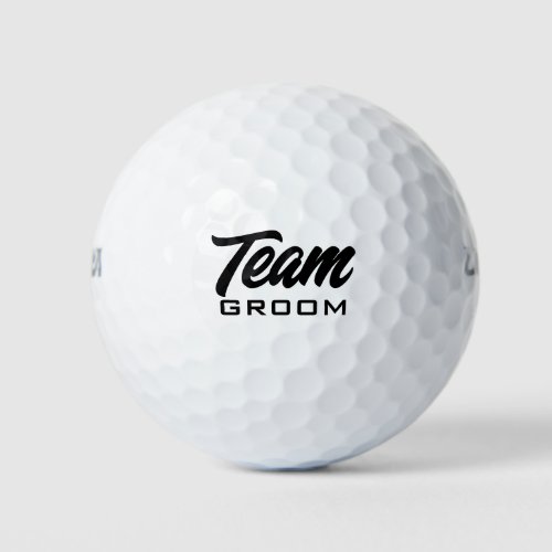 Team Groom custom golf balls