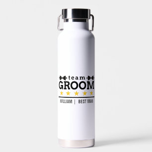 Team Groom Custom Groomsman Water Bottle