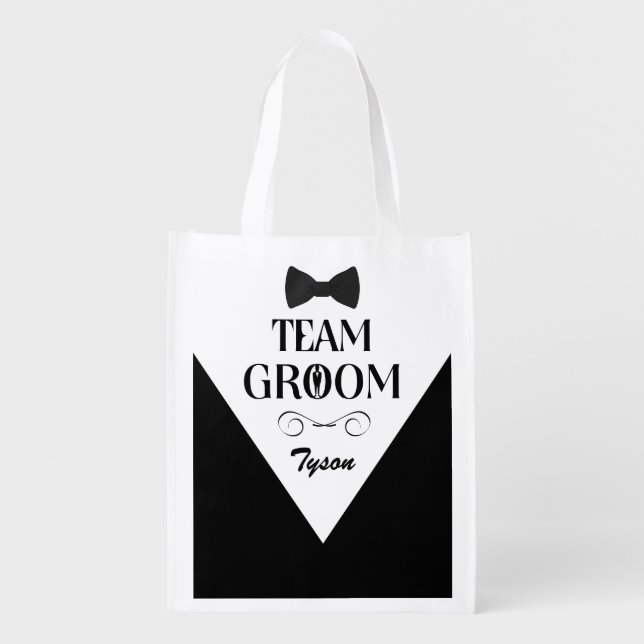 Team Groom - Custom Groomsmen Gift Bags (Front)