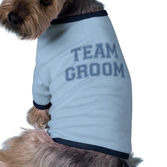 Team Groom dog t-shirt (Back)