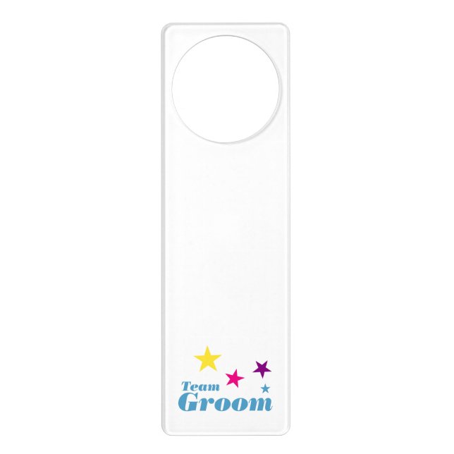 Team groom door hanger (Front)