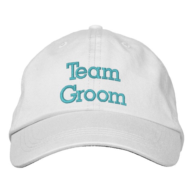 Team Groom Embroidered Hat (Front)