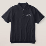 Team Groom Embroidered Polo Shirt<br><div class="desc">Classic polo shirt Team Groom is shown in the navy color with white embroidered letters.
Customize this item or buy as shown.</div>