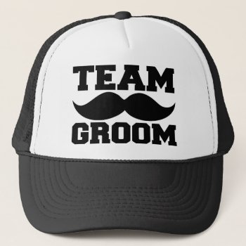 Team Groom Funny Groomsmen Hat by WorksaHeart at Zazzle