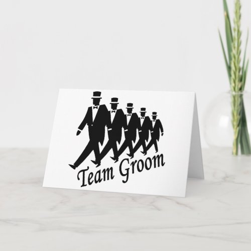 Team Groom Groomsmen Card