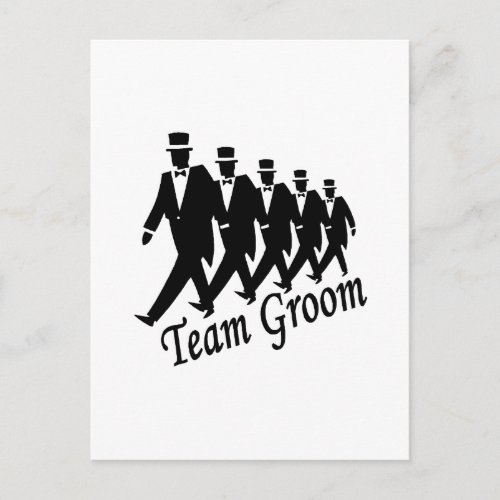 Team Groom Groomsmen Postcard