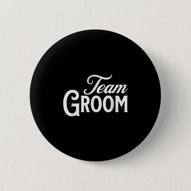 Team Groom Group Matching Bachelor Party 2024 Groo Button (Front)