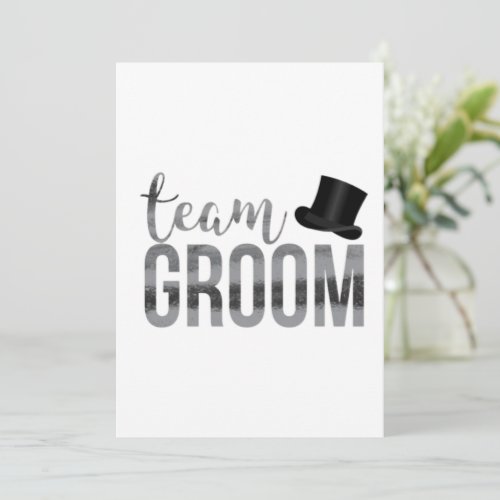 Team Groom Invitation