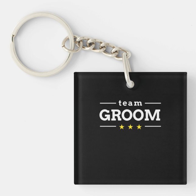 Team Groom Keychain (Front)