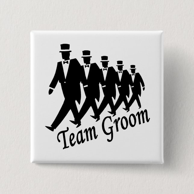 Team Groom (Men) Button (Front)
