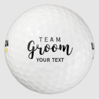 Team Groom Modern Wedding Favors for Groomsmen Golf Balls