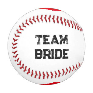 Team Groom personalized Red Heart Baseball