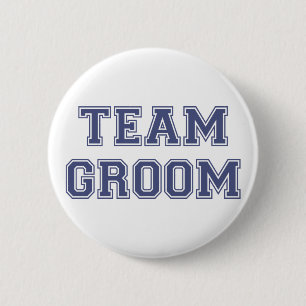 Team Groom Pinback Button