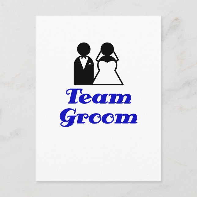 Team Groom Postcard (Front)