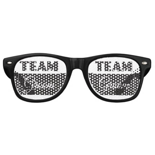 Team groom retro sunglasses