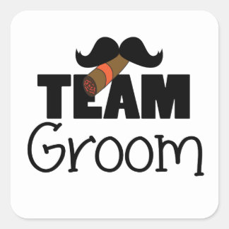 Team Groom Square Sticker