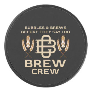 Team Groom Stag Party Weekend Novelty Gift Idea Hockey Puck