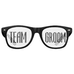 Team Groom Sunglasses Cool Modern Black and White