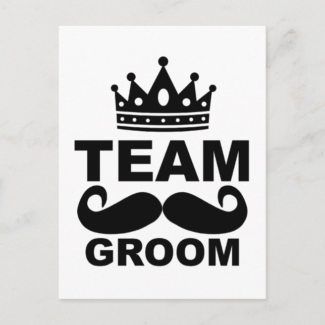 Team Groom T-Shirts M.png Postcard (Front)