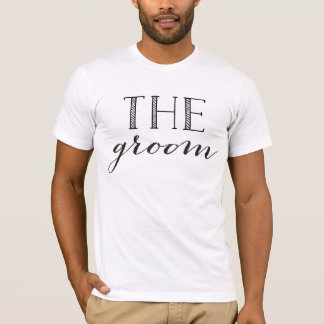 Team Groom The Groom Shirt Black Script