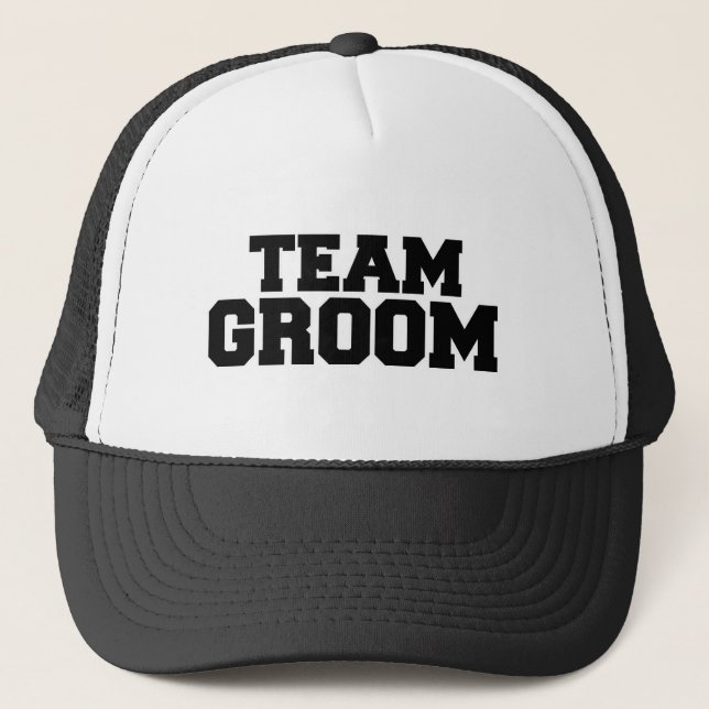 Team groom trucker hat (Front)
