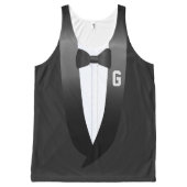 Team Groom Tuxedo Beach Wedding Tank (Front)