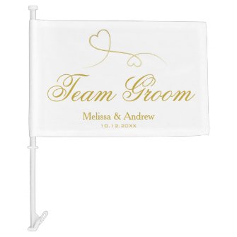 Team Groom | Two Gold Hearts | Groomsmen / Wedding