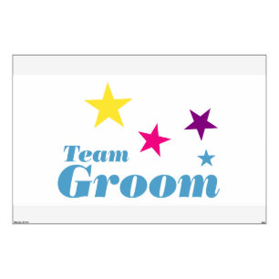 Team groom wall sticker