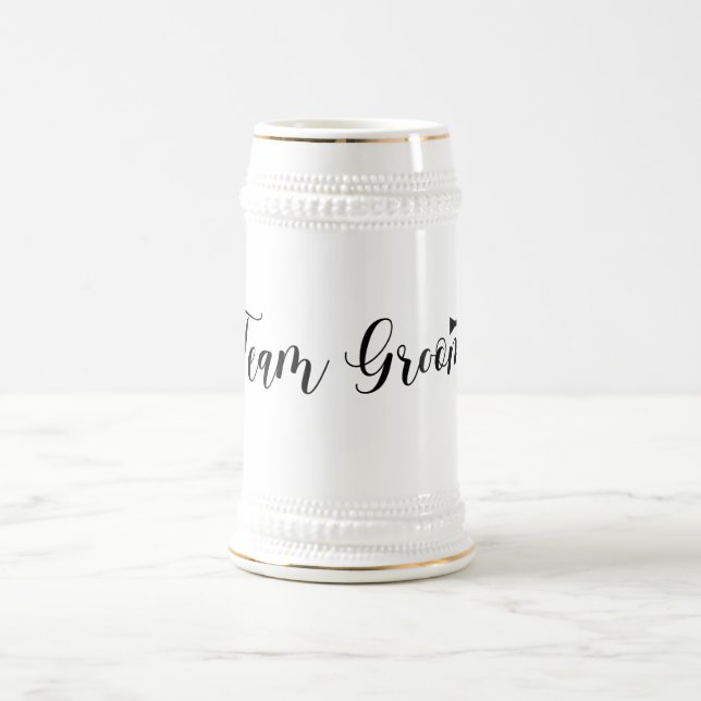 Team Groom-Wedding,-Bachelor-party-tie Beer Stein (Center)