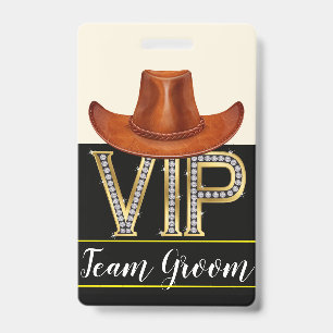 Team Groom Wedding Badge