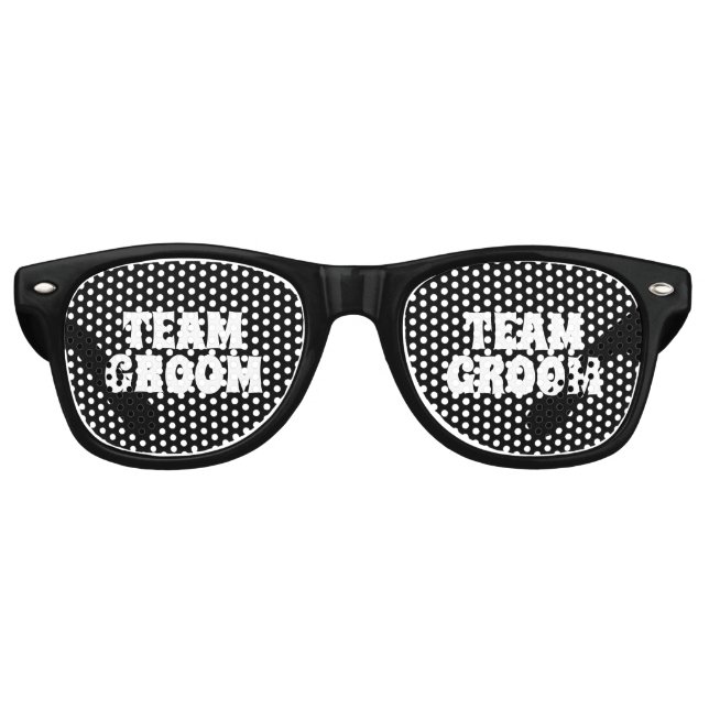 Team Groom Wedding Gift Groomsman Party Favor  Retro Sunglasses (Front)