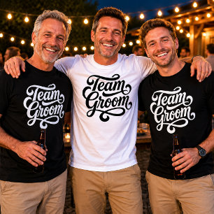 Team Groom Wedding Party Celebration T-Shirt