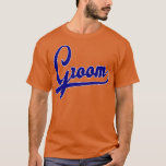 Team Groomvintage baseball groomsmen bachelor part T-Shirt<br><div class="desc">Team Groomvintage baseball groomsmen bachelor partywedding party .Check out our Bachelor Party t shirt selection for the very best in unique or custom,  handmade pieces from our clothing shops.</div>