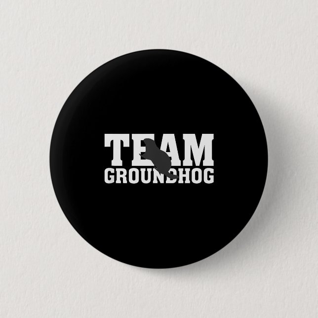 Team Groundhog Funny Groundhog Day Tank Top  Button (Front)
