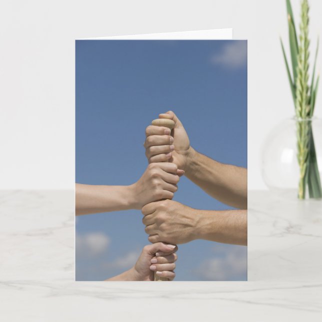 Team Hands on Bat Card (Front)