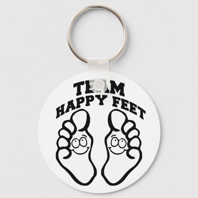 Team Happy Feet Keychain (Front)