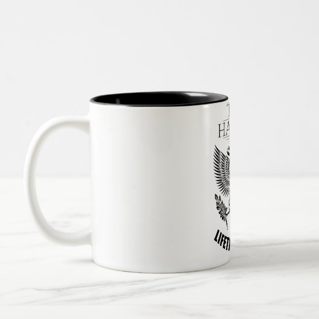 Team Harmon Lifetime member Two-Tone Coffee Mug (Left)