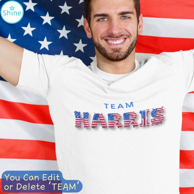 TEAM HARRIS Kamala Harris Supporter Balloon Letter T-Shirt (Creator Uploaded)