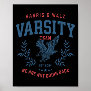 Team Harris Walz 2024 Election Kamala Tim Waltz Poster