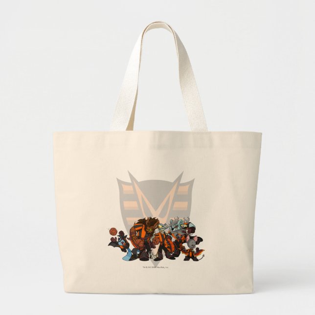Team Haunted Woods Group Large Tote Bag (Front)
