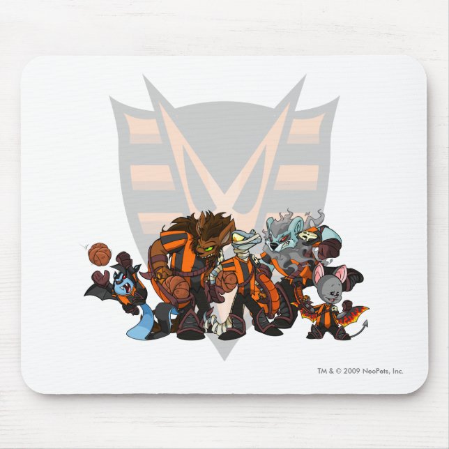 Team Haunted Woods Group Mouse Pad (Front)