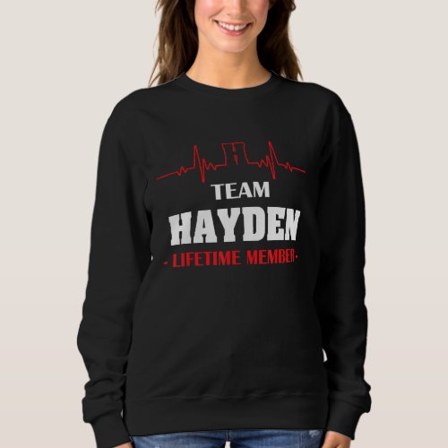 Team HAYDEN lifetime member family youth kid shirt