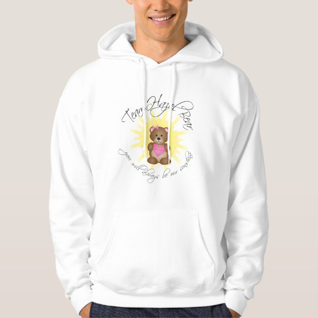team hazel bear hoodie (light colors) (Front)