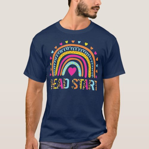 Team Head Start Squad Back To School Rainbow Kids  T_Shirt